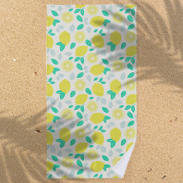 Summer Lemon Pattern in Cream Strandlaken
