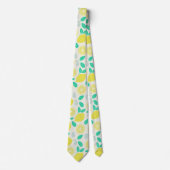 Summer Lemon Pattern in Cream Stropdas (Voorkant)