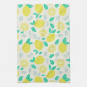 Summer Lemon Pattern in Cream Theedoek (Verticaal)