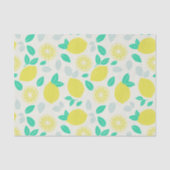Summer Lemon Pattern in Cream Tissuepapier (Voorkant)