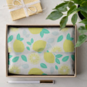 Summer Lemon Pattern in Cream Tissuepapier (Geschenk)