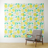 Summer Lemon Pattern in Cream Wandkleed (In Situ (horizontaal))