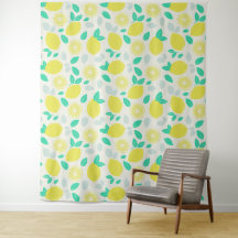 Summer Lemon Pattern in Cream