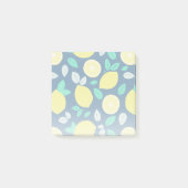 Summer Lemon Pattern in Navy Blue Post-it® Notes (Voorkant)
