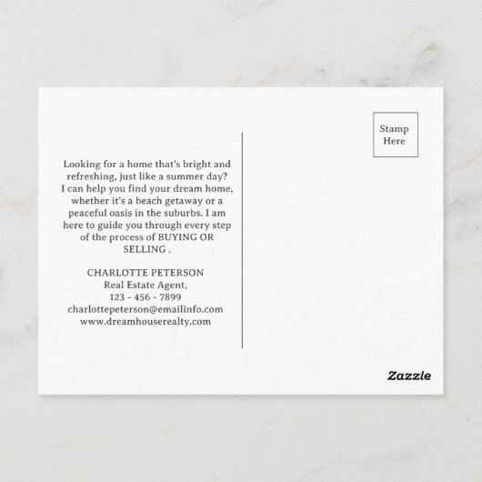 Summer Lemon Real Estate Briefkaart