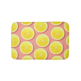 Summer Lemon Slices Pattern Badmat