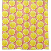 Summer Lemon Slices Pattern Douchegordijn (Voorkant)