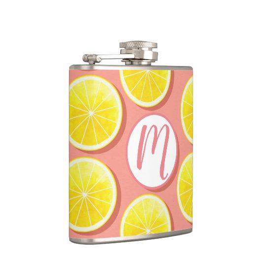 Summer Lemon Slices Pattern Heupfles (Rechts)