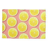 Summer Lemon Slices Pattern Kussensloop (Achterkant)