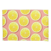 Summer Lemon Slices Pattern Kussensloop (Voorkant)