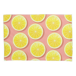 Summer Lemon Slices Pattern Kussensloop