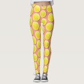 Summer Lemon Slices Pattern Leggings (Voorkant)