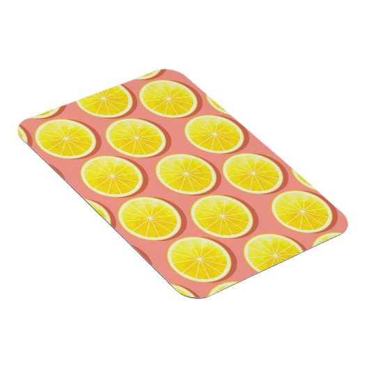 Summer Lemon Slices Pattern Magneet (Rechterzijde)