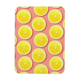 Summer Lemon Slices Pattern Magneet