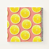 Summer Lemon Slices Pattern Notitieboek (Achterkant)