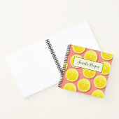 Summer Lemon Slices Pattern Notitieboek (Binnen)