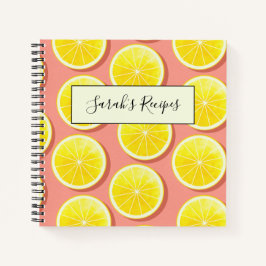 Summer Lemon Slices Pattern Notitieboek