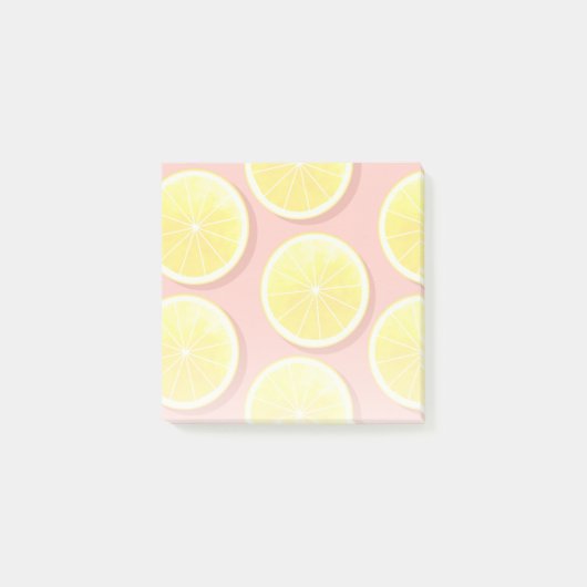 Summer Lemon Slices Pattern Post-it® Notes (Voorkant)