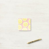 Summer Lemon Slices Pattern Post-it® Notes (Op bureau)