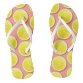 Summer Lemon Slices Pattern Teenslippers (Voetbed)