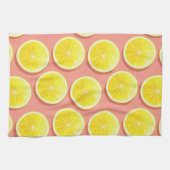 Summer Lemon Slices Pattern Theedoek (Horizontaal)