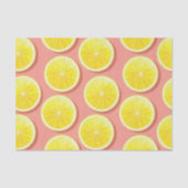 Summer Lemon Slices Pattern Tissuepapier (Voorkant)