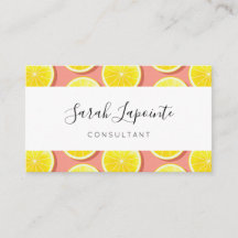 Summer Lemon Slices Pattern