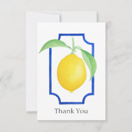 Summer Lemon Thank You Card Bedankkaart