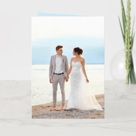 Summer Lemon Wedding Bedankkaart (Achterkant)