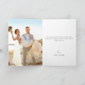 Summer Lemon Wedding Bedankkaart (Binnen)