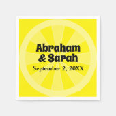 Summer Lemon Wedding Servet (Voorkant)