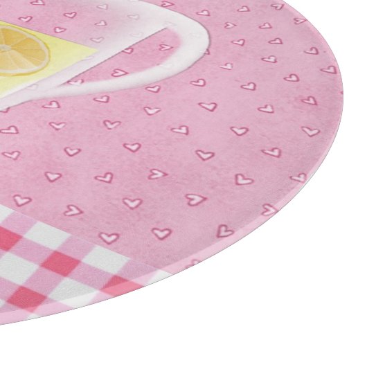 Summer Lemonade Glass Cutting Board Snijplank (Hoek)