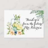 Summer Lemonade Vrijgezellenfeest Dank u Informatiekaartje (Voorkant)