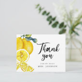 Summer Lemons Dank je Vrijgezellenfeest Briefkaart (Staand voorkant)