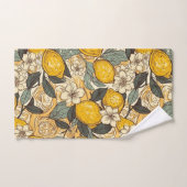 Summer Lemons en White Flowers Bad Handdoek (Handdoek)