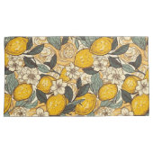 Summer Lemons en White Flowers Kussensloop (Voorkant-Rechts)