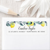 Summer Lemons & Eucalyptus Bright Vrijgezellenfees Etiket (Insitu)