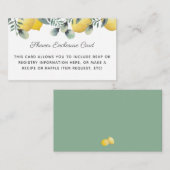 Summer Lemons Eucalyptus Greenery Vrijgezellenfees Informatiekaartje (Voorkant / Achterkant)