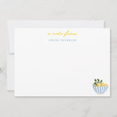 Summer Lemons gepersonaliseerd Notitiekaartje (Voorkant)