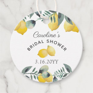 Summer Lemons Greenery Vrijgezellenfeest Dank u Bedankjes Labels