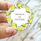 Summer lemons Wedding Ronde Sticker