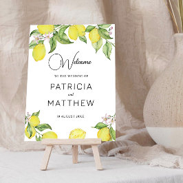 Summer Lemons Welkomstbord Poster
