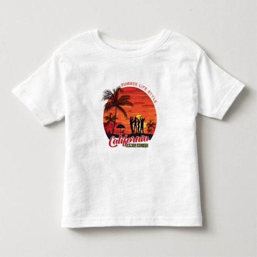 Summer Life Style Kinder Shirts (Voorkant)