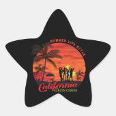 Summer Life Style Ster Sticker (Voorkant)