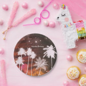 Summer Lights Sparkle Dance Club Birthday Party Papieren Bordje (Feest)