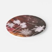 Summer Lights Sparkle Dance Club Birthday Party Papieren Bordje (Gekanteld)