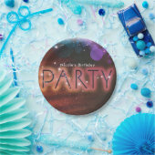 Summer Lights Sparkle Dance Club Birthday Party Papieren Bordje (Feest)