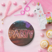 Summer Lights Sparkle Dance Club Birthday Party Papieren Bordje (Feest)