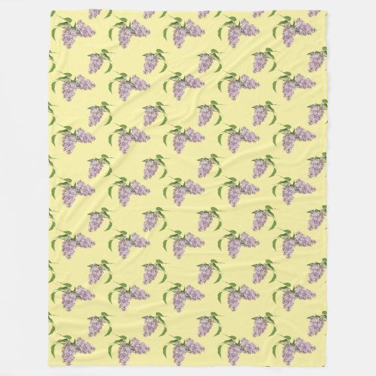 Summer Lilacs Soft Fleece Blanket (Voorkant)