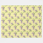 Summer Lilacs Soft Fleece Blanket (Voorkant (Horizontaal))